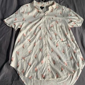 Flamingo Dress Shirt